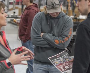A Local Union 400 contractor meets with area students regarding youth apprenticeships.